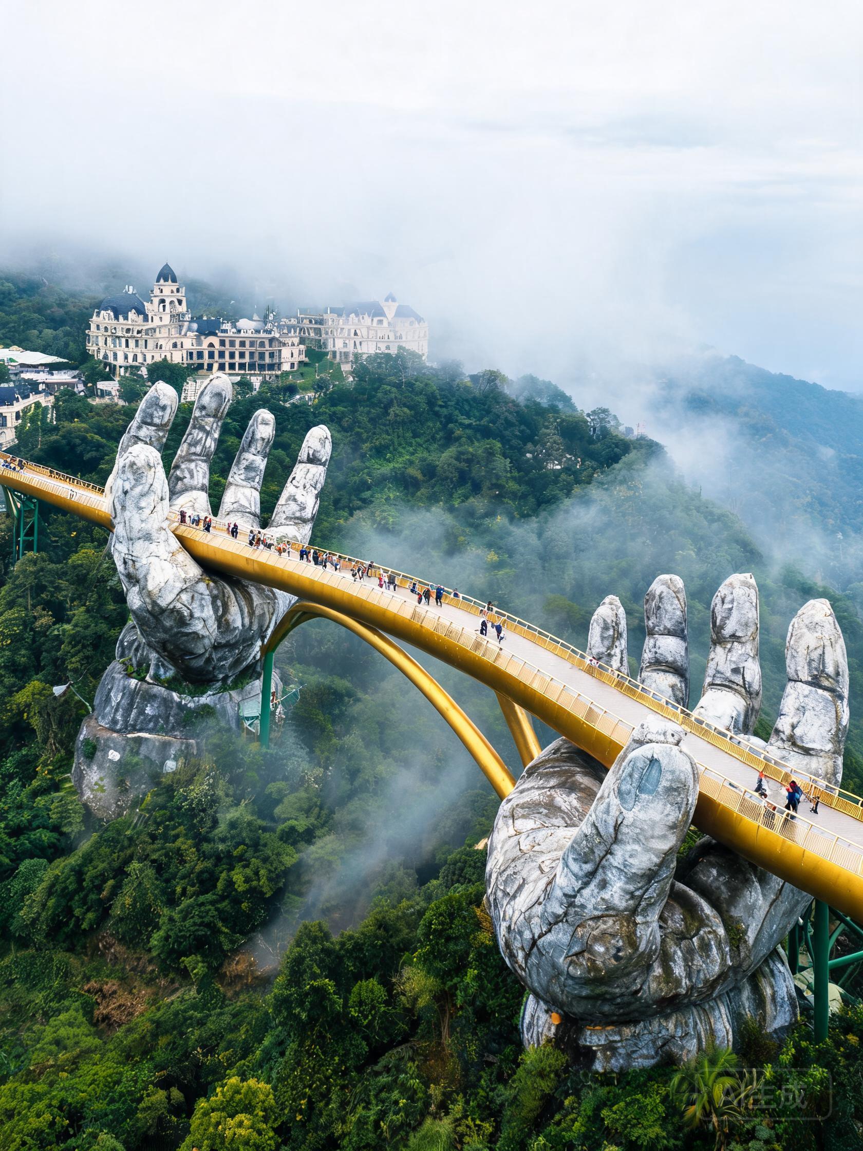 越南岘港巴拿山金桥